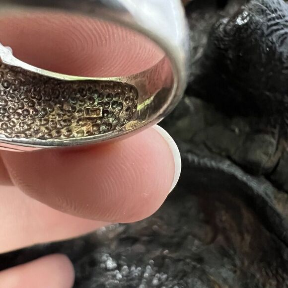 Vintage Clyde Duneier 5.21 ct Oval Checkerboard Cut Citrine Ring Size 7.5 925 - Picture 5 of 15